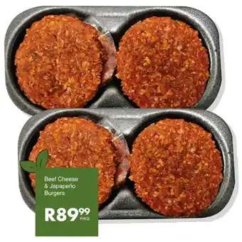 Beef Cheese & Japapeño Burgers