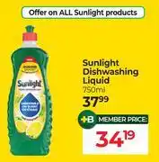 Dis-Chem Sunlight Dishwashing Liquid-750ml offer