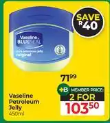 Dis-Chem Vaseline Petroleum Jelly-For 2 x 450ml offer