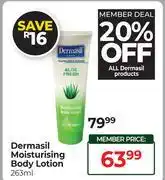 Dis-Chem Dermasil Moisturising Body Lotion-263ml offer