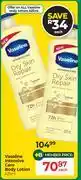 Dis-Chem Vaseline Intensive Care Body Lotion-65ml Each offer