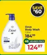 Dis-Chem Dove Body Wash-1ltr offer