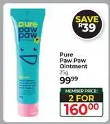 Dis-Chem Pure Paw Paw Ointment-For 2 x 25g offer