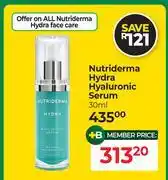 Dis-Chem Nutriderma Hydra Hyaluronic Serum-30ml offer