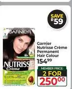Dis-Chem Garnier Nutrisse Creme Permanent Hair Colour-For 2 offer