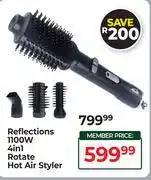 Dis-Chem Reflections 1100W 4 In 1 Rotate Hot Air Styler offer