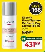 Dis-Chem Eucerin Even Pigment Perfector Day Cream SPF30-50ml offer