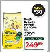 Dis-Chem Nestle Nespray Powder Fortigrow-1.8Kg offer
