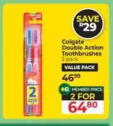 Dis-Chem Colgate Double Action Toothbrushes (2-Pack)-For 2 offer