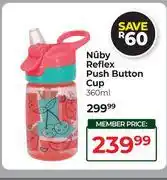 Dis-Chem Nuby Reflex Push Button Cup-360ml offer