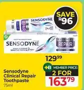 Dis-Chem Sensodyne Clinical Repair Toothpaste-For 2 x 75ml offer
