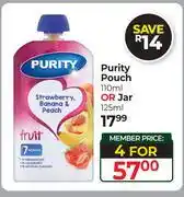 Dis-Chem Purity Pouch 110ml Or Jar 125ml-For 4 offer