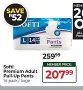Dis-Chem Softi Premium Adult Pull Up Pants 14 Pack/Large offer