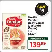 Dis-Chem Nestle Cerelac Baby Cereal Just Add Water-1Kg offer
