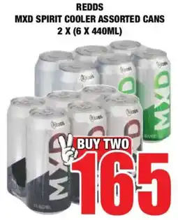 Boxer Liquors Redds mxd spirit cooler assorted cans offer