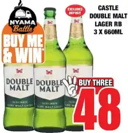 Boxer Liquors Castle double malt lager rb offer