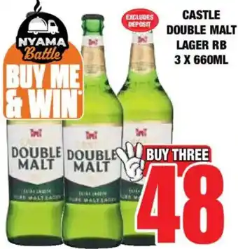 Boxer Liquors Castle double malt lager rb offer