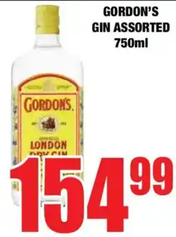 Boxer Liquors Gordon's gin assorted offer