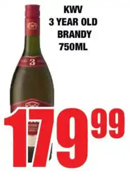 Boxer Liquors Kwv 3 year old brandy offer
