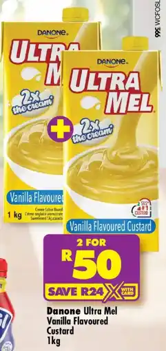 Shoprite Danone Ultra Mel Vanilla Flavoured Custard offer