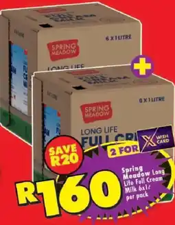 Shoprite Spring Meadow Long Life Full Cream Milk offer