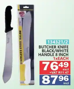 Arrow Cash And Carry Butcher knife black/ white handle offer