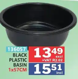 Arrow Cash And Carry Black plastic basin offer