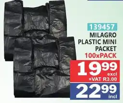 Arrow Cash And Carry Milagro plastic mini packet offer