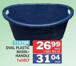 Arrow Cash And Carry Oval plastic basin + handle offer