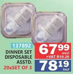Arrow Cash And Carry Dinner set disposable offer