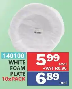 Arrow Cash And Carry White foam plate offer