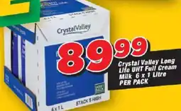 OK Grocer Crystal Valley Long Life UHT Full Cream Milk offer