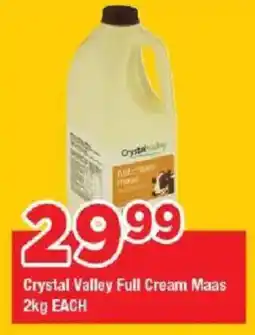 OK Grocer Crystal Valley Full Cream Maas offer
