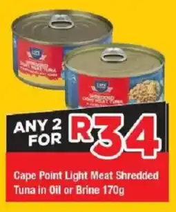 OK Grocer Cape Point Light Meat Shredded Tuna in Oil or Brine offer