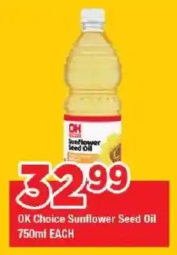 OK Grocer OK Choice Sunflower Seed Oil offer