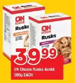 OK Grocer OK Choice Rusks offer