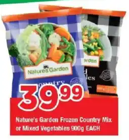 OK Grocer Nature's Garden Frozen Country Mix or Mixed Vegetables offer