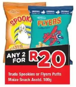 OK Grocer Truda Spookies or Flyers Puffs Maize Snack offer