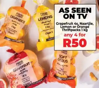Food Lover's Market Grapefruit, Naartjie, Lemon or Orange Thriftpacks offer