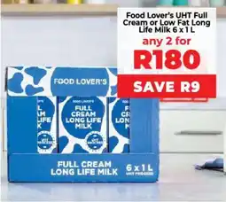 Food Lover's Market Food Lover's UHT Full Cream or Low Fat Long Life Milk offer