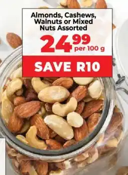 Food Lover's Market Almonds, Cashews, Walnuts or Mixed Nuts Assorted offer