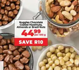 Food Lover's Market Nuggles Chocolate Coated Hazelnuts, Almonds or Brazil Nuts offer