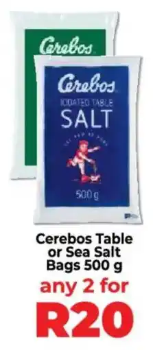 Food Lover's Market Cerebos Table or Sea Salt Bags offer