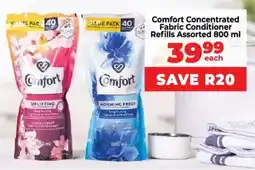 Food Lover's Market Comfort Concentrated Fabric Conditioner Refills Assorted offer