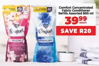 Food Lover's Market Comfort Concentrated Fabric Conditioner Refills Assorted offer