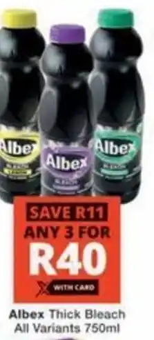 Checkers Albex Thick Bleach All Variants offer