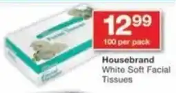 Checkers Housebrand White Soft Facial Tissues offer