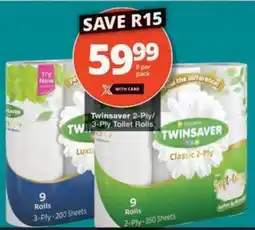 Checkers Twinsaver 2-Ply/ 3-Ply Toilet Rolls offer