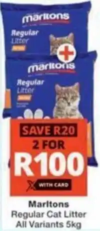 Checkers Marltons Regular Cat Litter All Variants offer