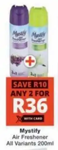 Checkers Mystify Air Freshener All Variants offer